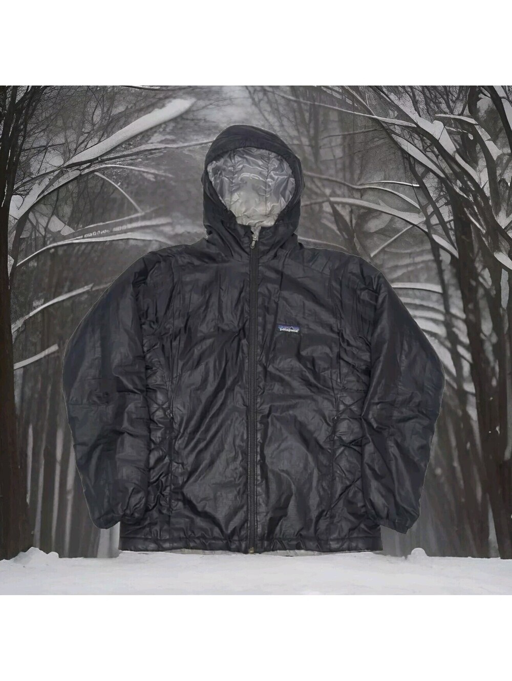 Patagonia Micro Puff Original Winter Puffer Jacket Women XS X-Small Hooded Black
